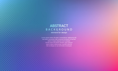 Abstract gradient background with dots element vector