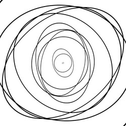 concentric circles pattern abstract vector image