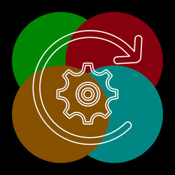 workflow icon element vector image