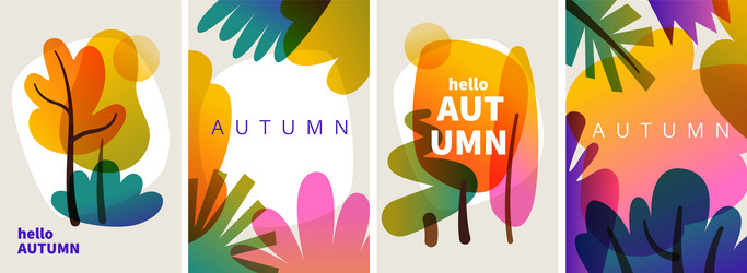 Autumn Abstract Colorful Background vector image