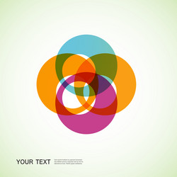 color round abstract forms eps10 vector image