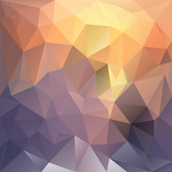 sundown polygon triangular pattern background vector image