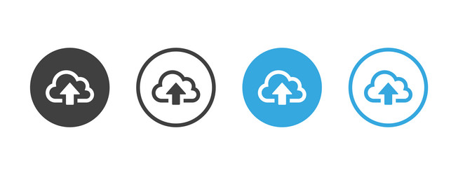upload icon cloud uploading symbol arrow up vector image