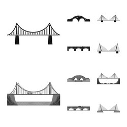 design of connection and symbol set vector image