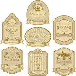 Label set Royalty Free Vector Image - VectorStock
