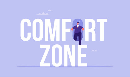 self development for progress step into a new vector image
