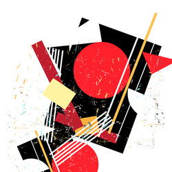 abstract avant-garde pattern with geometry vector image