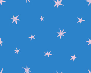 seamless pattern with tiny stars endless texture vector image