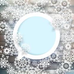 snowflakes and space for text plus eps10 vector image