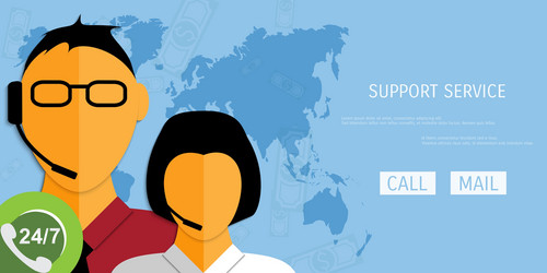 support web icon vector image