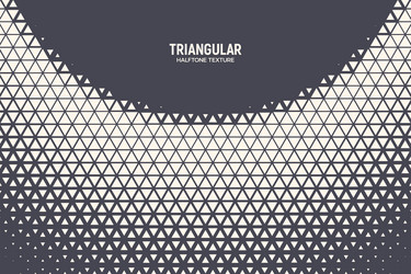 triangular halftone pattern geometric technology vector image