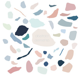 abstract art element in boho style stone and rock vector image