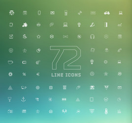 modern thin line icons for web and mobile vector image