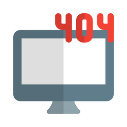 unexpected issue causing desktop system vector image