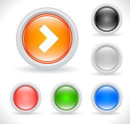 Website Icon Set - Buttons & Navigation vector image