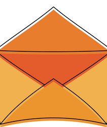 open message envelope icon image vector image