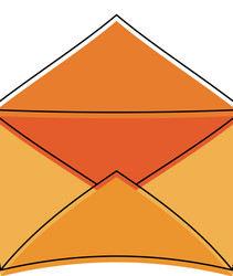 open message envelope icon image vector