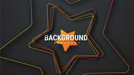 Template of a black background with an orange vector