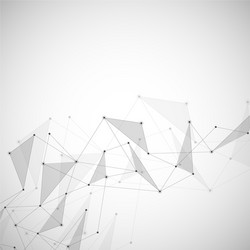 abstract connection background with lines and dots vector image