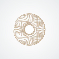 Abstract Twirl Circle Pattern vector image