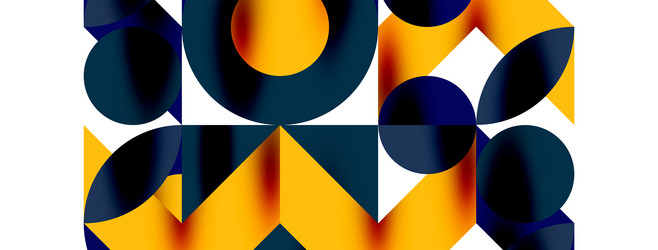 circle pattern round elements with lines vector image