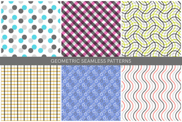 geometric pattern set simple minimal classic vector image
