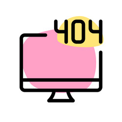 unexpected issue causing desktop system vector image