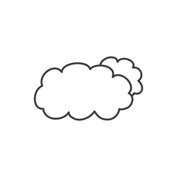 empty clouds memo dialog message and chat doodles vector image