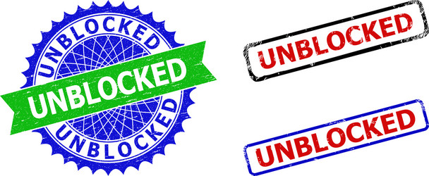 Unblocked games rubber stamp Royalty Free Vector Image