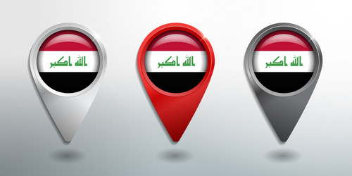 3d pointer tag and location marker with round vector image