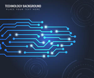 abstract high-tech background advanced connection vector image