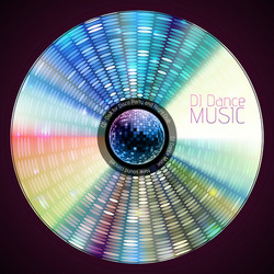 disco abstract background record or disk vector image