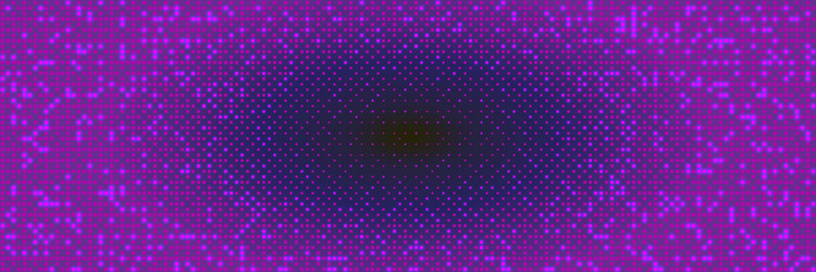 oval halftone gradient bg with pixel pattern vector image