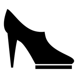 women high heeled shoes icon simple style Vector Image