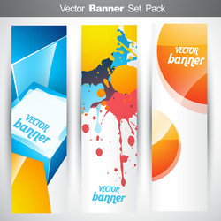 abstract vertical headers vector image