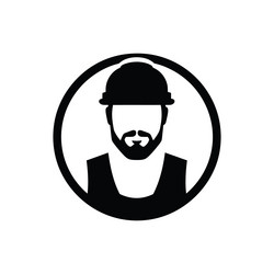 Construction worker team icon Royalty Free Vector Image