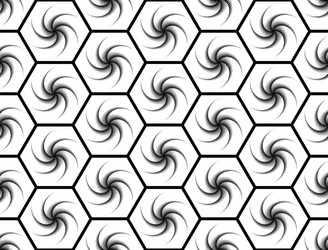 design seamless monochrome hexagon pattern vector image