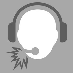 operator message icon vector image
