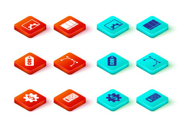 set front end development ui or ux design seo vector image