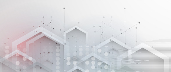 abstract hexagon background technology poligonal vector image