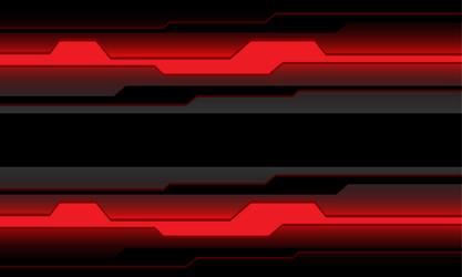 abstract red circuit light technology on grey vector image