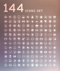 Modern thin line icons for web and mobile vector