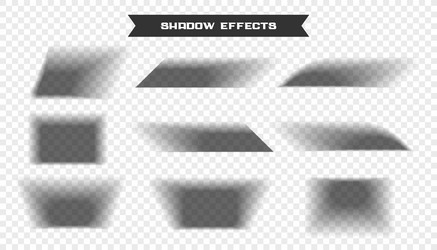 3d style geometric shape shadow effect vector