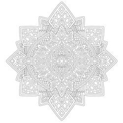 art for coloring book page with abstract pattern vector image
