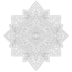 Art for coloring book page with abstract pattern vector