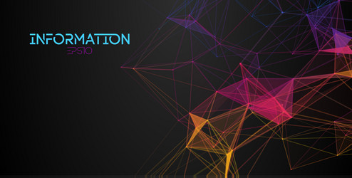 information technology background big data vector image