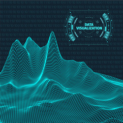 Big Data Network Background vector image