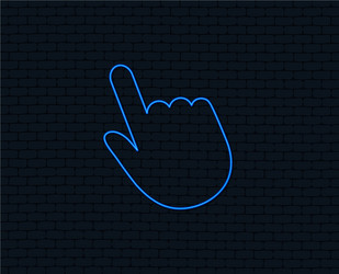 click pointer icon hand cursor sign vector image