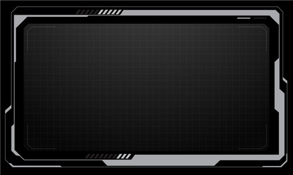 hud frames white grey user interface elements vector image