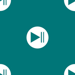 play button web icon flat design seamless pattern vector image